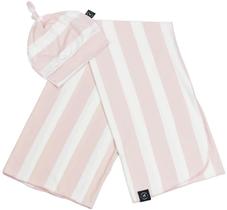 Kit Cueiro + Gorro Baby Essentials Aurora Listrado Penka & Co