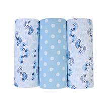 Kit cueiro papi 4302 tamanho 80x100 cm 100% algodão com 3