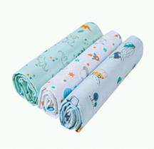 Kit Cueiros Flanela Papi Karinho 80x60cm