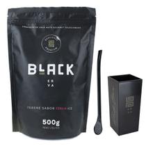 Kit cuia de tereré acrilico 270ml + bomba ferro epox + tereré blackerva 500g - Black Erva