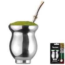 Kit Cuia E Bomba Para Chimarrão Mate Tererê De Bojo Pera 21cm - 503 Kit Cuia E Bomba Para Chimarrão Mate Tererê De Bojo Pera 21cm - 503