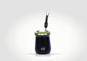 KIT Cuia Térmica Ximba 236ml + Bomba Especial com Cabeça Rosqueável - Mate Preta G KIT Cuia Térmica Ximba 236ml + Bomba Especial com Cabeça Rosqueável - Mate Preta G