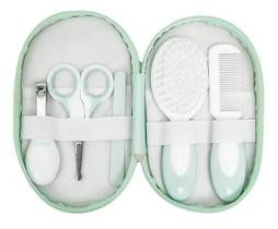 Kit Cuidado Bebê Higiene Manicure Completo Estojo Buba Verde