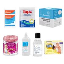 Kit Cuidado com Mamãe e Recém Nascido Maternidade Polyfarma 8 itens Menina