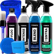 Kit Cuidado Completo para o Seu Carro Espuma, Brilho e Proteção V floc Intense Sintra Fast Blend Spray Vonixx