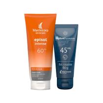 Kit Cuidado da Pele Mantecorp - Protetor Solar Corporal FPS 60 e Protetor Solar Facial FPS 45