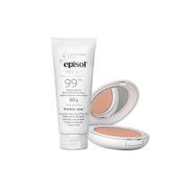 Kit Cuidado da Pele Mantecorp - Protetor Solar Facial FPS 99 + Protetor Solar em Pó FPS 50 Clara