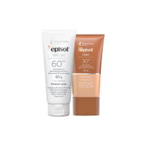 Kit Cuidado da Pele - Protetor Solar Facial 60 e Protetor Solar Facial FPS 30 Morena