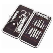 Kit Cuidado De Unha Portátil 12pcs Estojo Material Sintético
