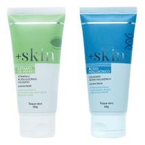 Kit Cuidado Facial 2 Cremes Faciais +Skin Extrato Pepino E Acido Hialurônico 60g Kit Cuidado Facial 2 Cremes Faciais +Skin Extrato Pepino E Acido Hialurônico 60g