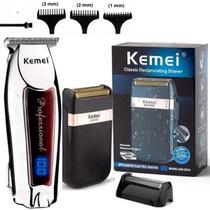 KIT Cuidado Masculino (KEMEI 2024 + 9164) design inovador