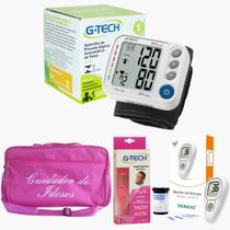 Kit cuidador de idosos medidor de pressão digital e Termômetro Completo