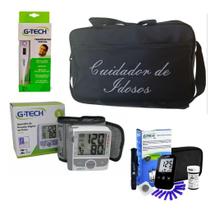 Kit Cuidador Idosos Medidor Pressão Digital G-Tech Lite E