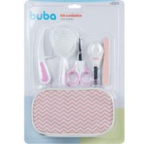 Kit Cuidados Baby 8 peças Menina Rosa +0m Inclui Estojo Buba