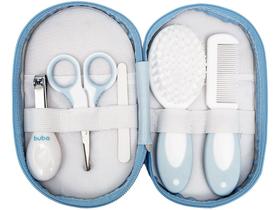 Kit Cuidados Bebê Buba Azul 8 Peças com Estojo Kit Cuidados Bebê Buba Azul 8 Peças com Estojo