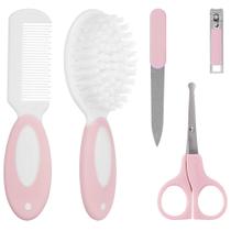 Kit Cuidados BUBA - Rosa Pente Escova Tesoura Lixa Cortador Kit Cuidados BUBA - Rosa Pente Escova Tesoura Lixa Cortador