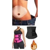 Kit Cuidados: Cinta Modeladora + Adesivos Seca Reduz