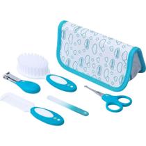 Kit cuidados com bebê 5 peças Pimpolho Azul Kit cuidados com bebê 5 peças Pimpolho Azul