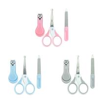 Kit Cuidados com o Bebê 3 peças: Tesoura, Cortador e Lixa de unha - Pimpolho Kit Cuidados com o Bebê 3 peças: Tesoura, Cortador e Lixa de unha - Pimpolho