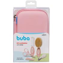 KIT CUIDADOS COM O BEBe COM ESTOJO 6 ITENS ROSA E AZUL