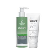 Kit Cuidados da Pele Mantecorp - Sabonete Líquido Facial e Protetor Solar Facial FPS 60