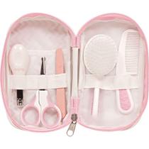 Kit Cuidados do Bebê Com Estojo Rosa Buba