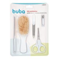 Kit Cuidados E Higiene Baby Buba - Pente, Escova, Tesoura e Cortador De Unha e Lixa - Cor Branco Kit Cuidados E Higiene Baby Buba - Pente, Escova, Tesoura e Cortador De Unha e Lixa - Cor Branco