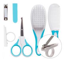 Kit Cuidados E Higiene Bebê Cortador De Unha Pente Escova