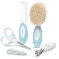 Kit Cuidados Escova Pente Infantil Com 5 Itens Azul Buba Kit Cuidados Escova Pente Infantil Com 5 Itens Azul Buba