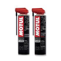 Kit cuidados motul c1 chain clean e c2 chain lube
