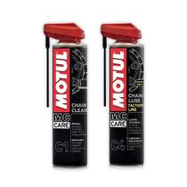 Kit cuidados motul c1 chain clean e c4 chain lube