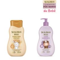KIT Cuidados Pós Banho do Bebê Hidratante 200 ml Creme de Pentear Skalinha 200ml KIT Cuidados Pós Banho do Bebê Hidratante 200 ml Creme de Pentear Skalinha 200ml