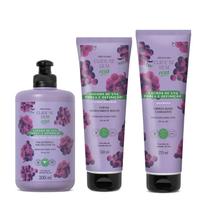 Kit Cuide-se Bem Cachos de Uva Shampoo + Cond +Creme Pentear