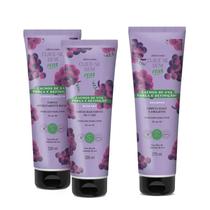 Kit Cuide-se Bem Cachos de Uva: Shampoo + Máscara + Cond