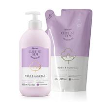 Kit Cuide-Se Bem Rosa E Algodão 400Ml + Refil 400 Boticario