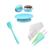 Kit Culinário Bailarina Giratória Espátula E Saco Confeitar