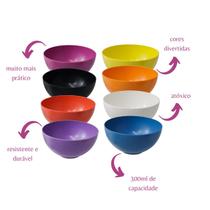 Kit Cumbuca Bowl 300ml Plástico Sopa Caldos Cor Sortida 10Un Kit Cumbuca Bowl 300ml Plástico Sopa Caldos Cor Sortida 10Un