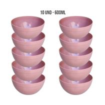 Kit Cumbuca Bowl Cores Neutras 600ML Para Sopa E Sobremesa Sopas Caldos Gelatinas Açai