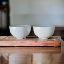 Kit Cumbuca Porcelana Branco 440ml 2 Peças Bowl Tigelas