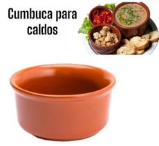 Kit Cumbuca Vermelha - DUO MÉDIA - Tigela Para Feijoada Sopa Caldos Arroz Feijão Farofa Torresmo Porcelana Refratária