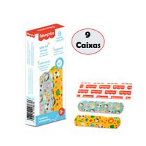 Kit Curativos Estampados Infantis 2 Estampas Coloridas 72 Curativos Fisher Price HC482