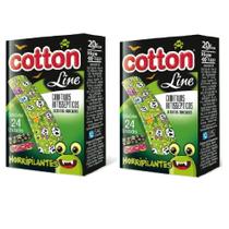 Kit Curativos Infantil Cotton Line Horripilantes 48 Unidades Kit Curativos Infantil Cotton Line Horripilantes 48 Unidades