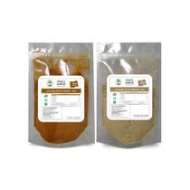 Kit: Cúrcuma em pó 100g + Gengibre em pó 100g Raiz e Sabor