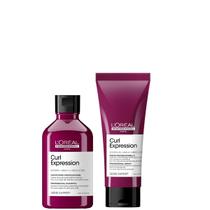 Kit Curl Expression L'Oréal Shampoo 300ml e Leave-in 200ml hidratação definição cachos e crespos Kit Curl Expression L'Oréal Shampoo 300ml e Leave-in 200ml hidratação definição cachos e crespos