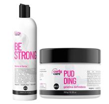 Kit Curly Care Be Strong Leave-in Forte E Pudding Gelatina