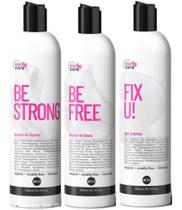 Kit Curly Care - Finalizadores BeStrong BeFree e FixU! 300ml Kit Curly Care - Finalizadores BeStrong BeFree e FixU! 300ml