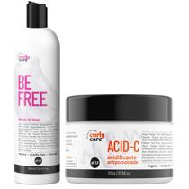 Kit Curly Care Leave In Leve Be Free + Acid-C Mascara Acidificante Antiporosidade Definição