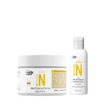 Kit Curly Care Linha N Manteiga e Mix Oleos Brilho e Maciez