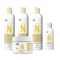 Kit Curly Care Linha N Shamp Condic Ativ Masc e Mix Nutrição