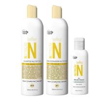 Kit Curly Care Linha N Shampoo Condic e Mix Oleo Nutrição